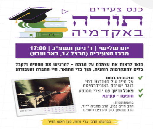 כנס צעירים וסטודנטים תרבות יהודית - תיירות באר שבע : תיירות באר שבע