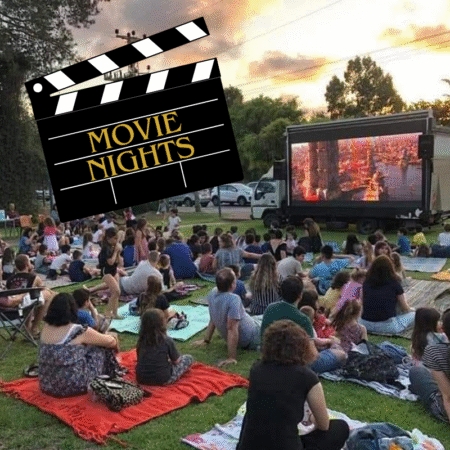 Movie Night - הקרנת סרטים בפארקים לכל המשפחה